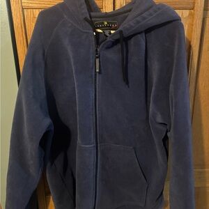 blue Consensus Sport full-zip fleece hoodie.